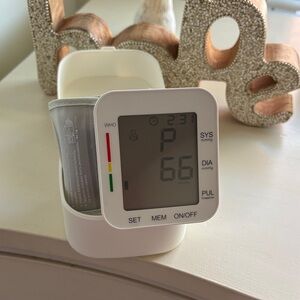 Digital Blood Pressure Monitor with White Cuff